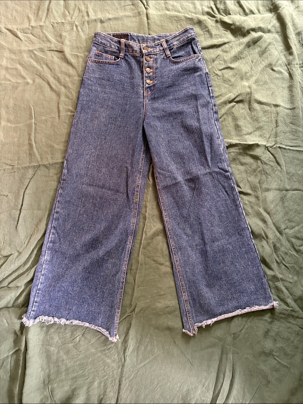 Vintage Join D - High-Waist Wide-Leg Women's Jeans in Dark Blue